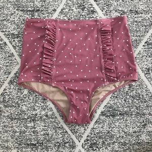 Kortni Jeane Front Ruffle Bottoms in Red Stars